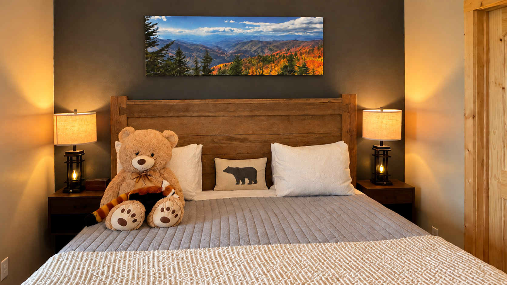 Bedroom 2 · Downstairs king suite · A comfortable place to settle in