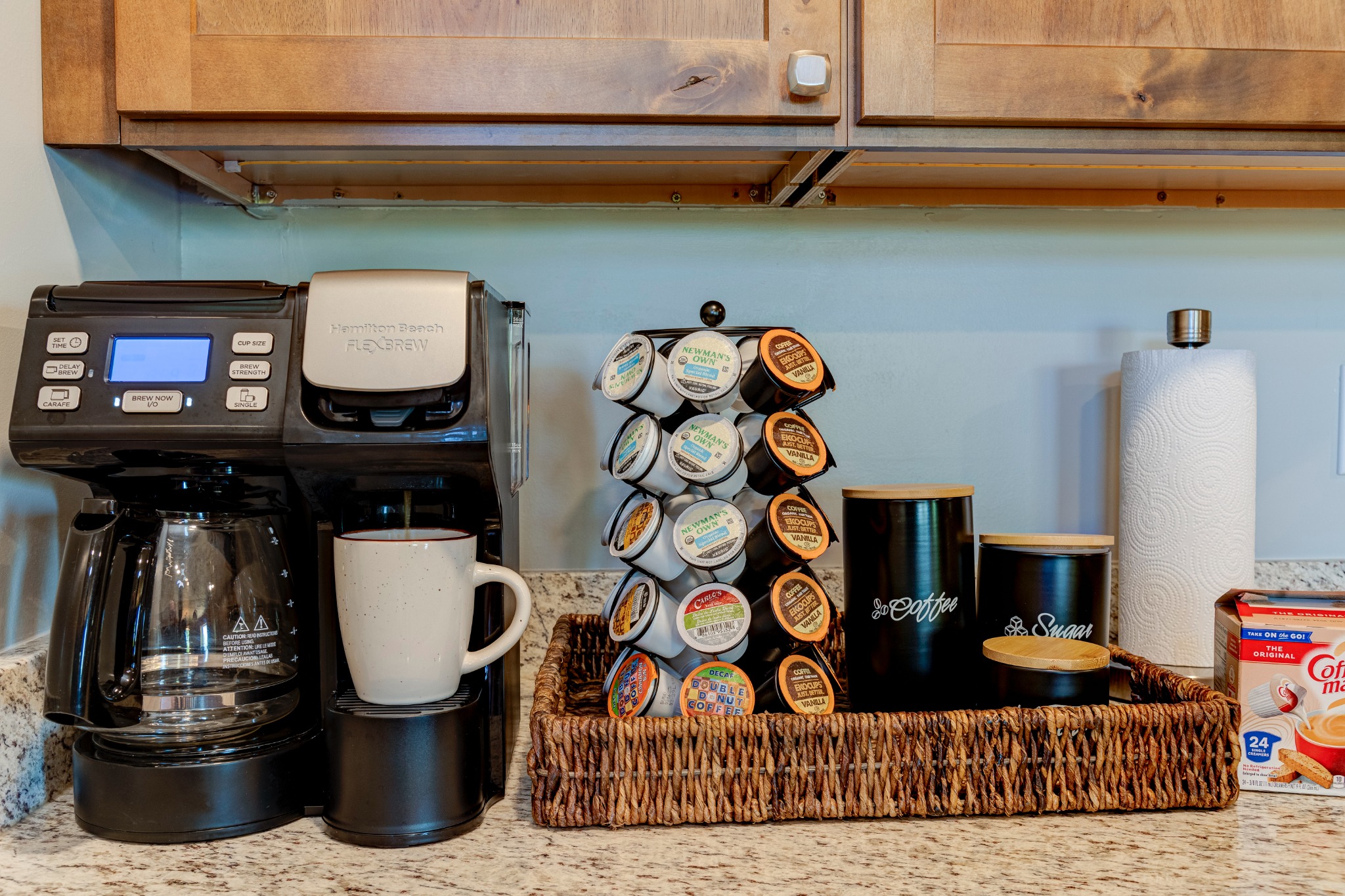 Coffee station · Start the morning at your own pace