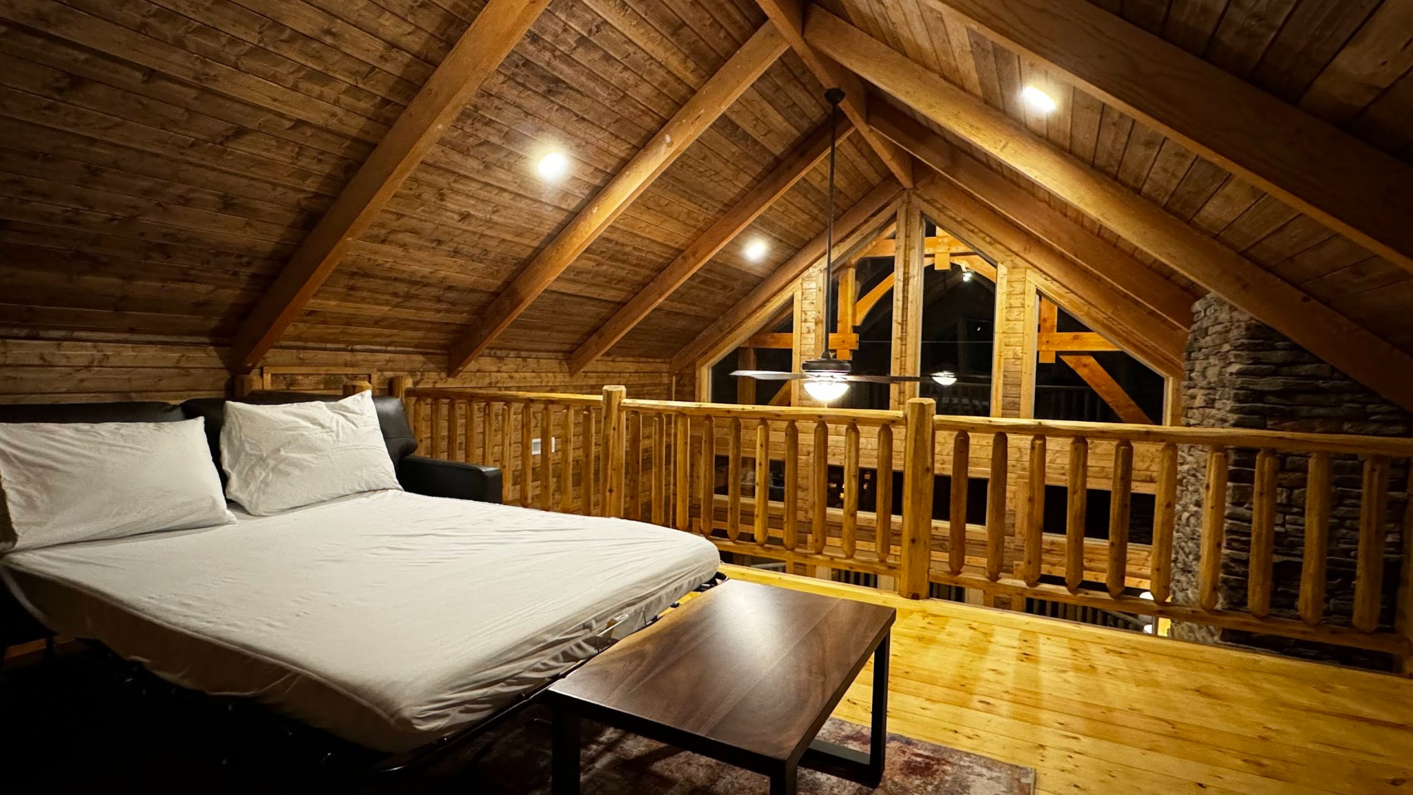 Loft · Pull-out bed in the open sleeping area